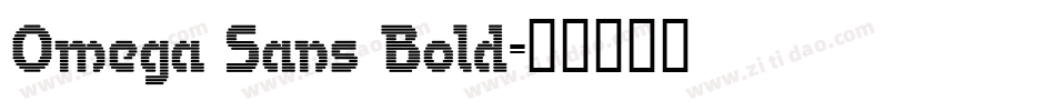 Omega Sans Bold字体转换